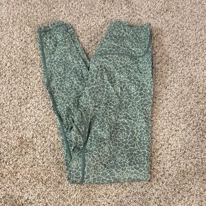 BuffBunny Sage Green Succulent Leggings